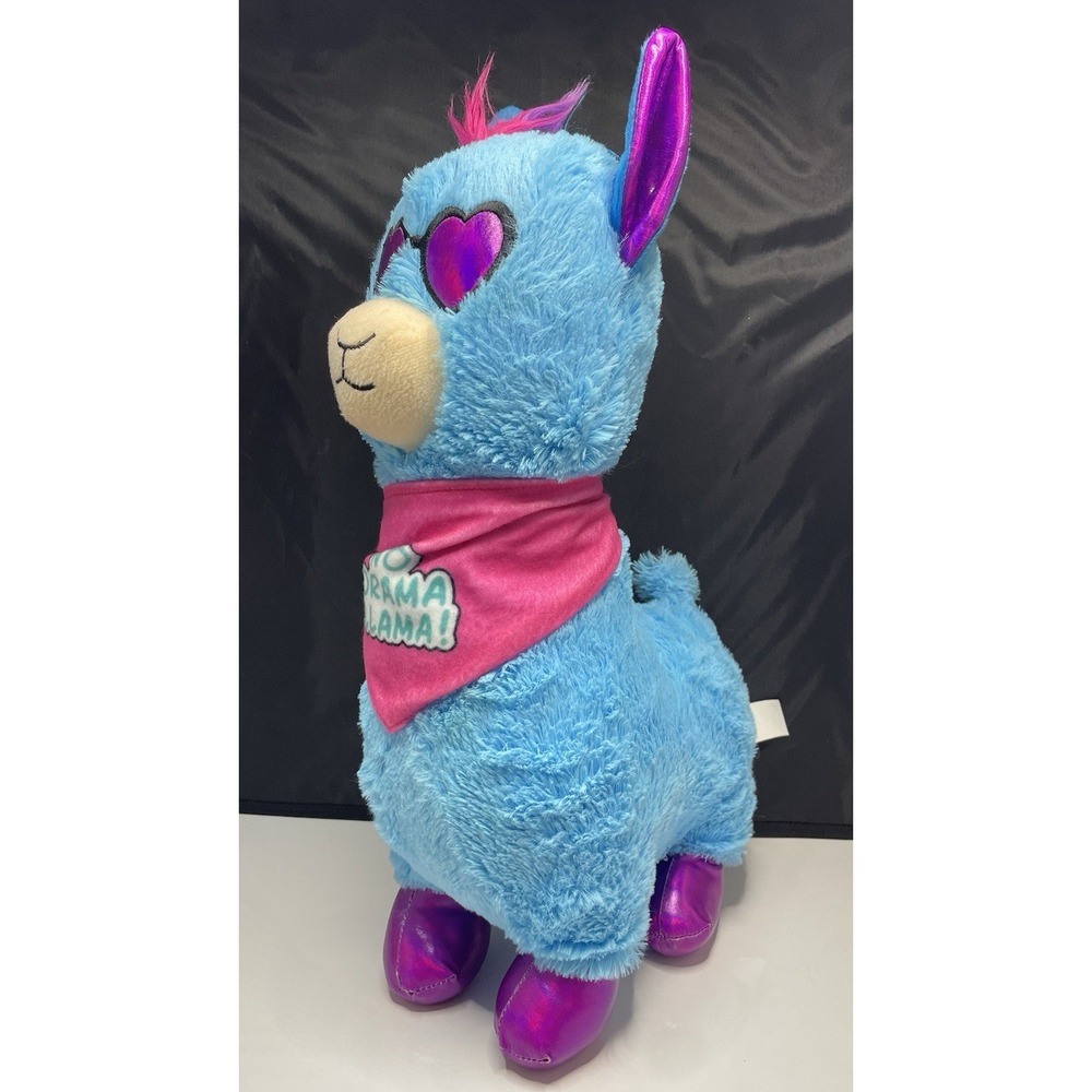 No‎ Drama Llama Rainbow Blue 18" Plush Good Stuff